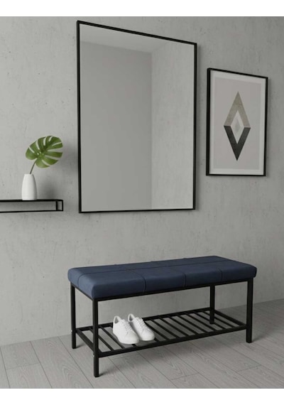 Özcan Metal Metal Ayaklı Raflı Bench Puf Bank Antre Mutfak Salon Yatak Odası Puf Bank 105 40 Lacivert Özcan Metal Metal Ayaklı Raflı Bench Puf Bank Antre Mutfak Salon Yatak Odası Puf Bank 105 40 Lacivert