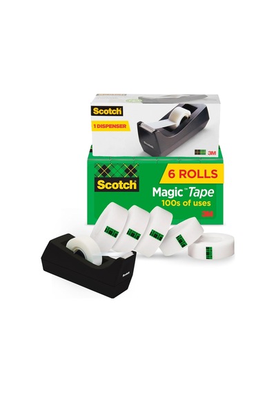 Magic Tape Value Pack W/dispenser, 3/4" X 1000 ","1 Core, 6/paket