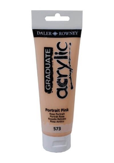 GRADUATE ACRYLIC 120ML PORTRAIT PINK