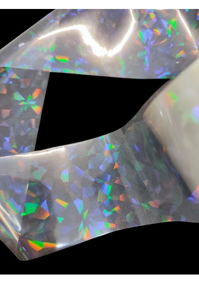 Sıcak Baskı Hologram Folyosu 4cm 5m - Desenli Balıkçılık Malzemeleri - Yapay Yem Baskısı