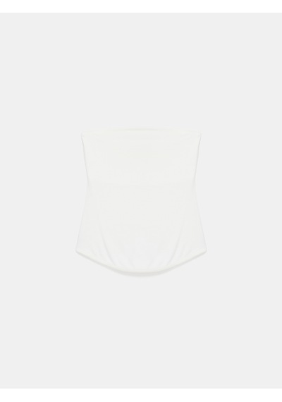 Dilvin 21218 Straplez Top-ekru