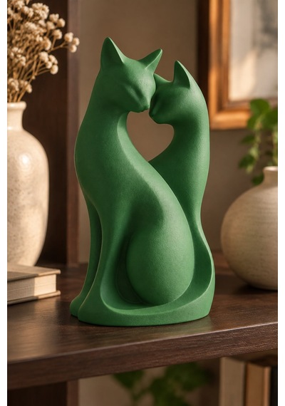 Kedi Çifti Biblo Minimalist Dekorasyon 51087214