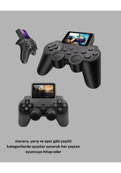 Atari S10 Retro Oyun Konsolu, 520 Klasik Oyunlu, Taşınabilir