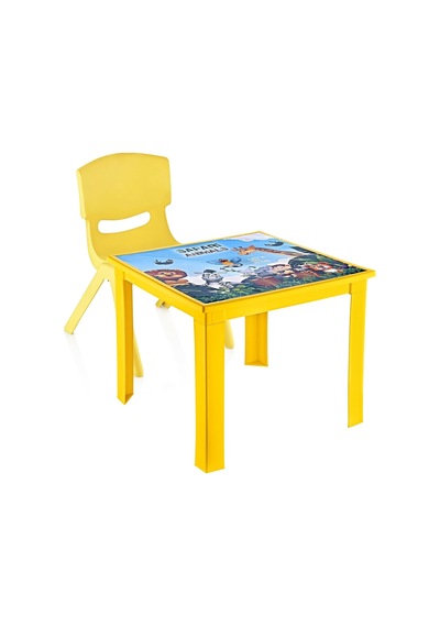 Fiore 2'li Set Çocuk Masa Sandalye Takımı Sarı Safari 1-3 Yaş Çok Renkli Fiore 2'li Set Çocuk Masa Sandalye Takımı Sarı Safari 1-3 Yaş Çok Renkli