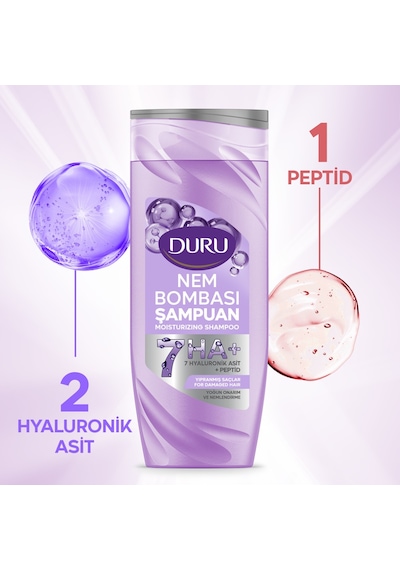 Nem Bombası Yıpranmış Saçlar İçin Yoğun Onarıcı Ve Nemlendirici Şampuan 400 Ml