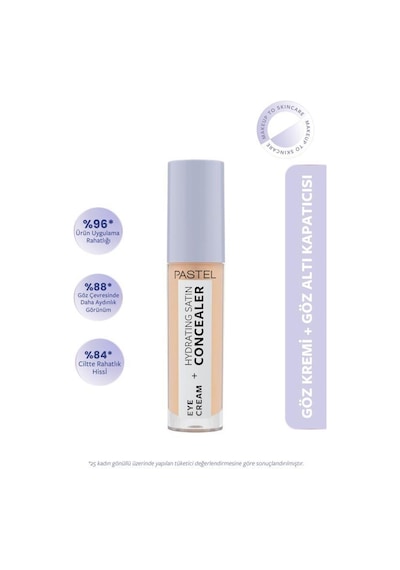 Pastel Eye Cream + Hydrating Satin Concealer 65 Honeybun