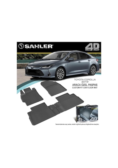 Sahler Toyota Corolla 2019 Havuzlu Paspas 4.5D Tam Uyumlu