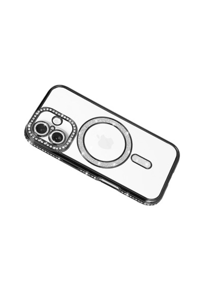 İphone 17 Joke Simli Magneticsafe Kılıf - Siyah