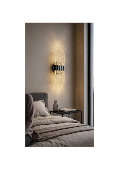 Bhbackhome Aura Medium 39 Cm Modern Tasarım Led Aplik - Duvar Lambası - Gümüş - Günışığı Gümüş Günışığı Led