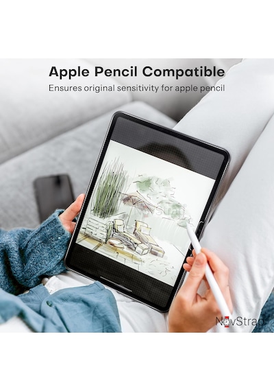 Novstrap Apple Uyumlu iPad  Pro 11 İnç 5. Nesil M4 2024 İle Nano Esnek Cam Ekran Koruyucu A2836 A2837