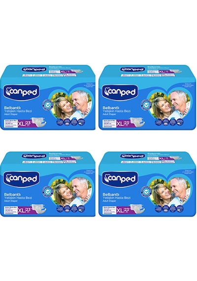 Canped Belbantlı Hasta Bezi Extra Büyük Boy Large 92  Adet