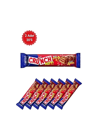 Nestle Nestlé Crunch Çikolata 20& 039 Li Paket X 2 Adet