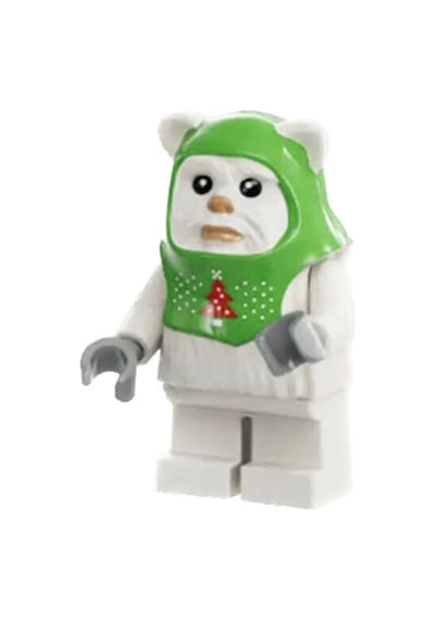 Star Wars Mikro Yapılar - 24 - Yılbaşı Kostümlü Ewok Orijinal Minifigür
