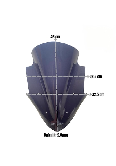Bajaj Pulsar Ns200 2011-26 Siperlik Camı- Çanta Demiri (2 MM) Takımı