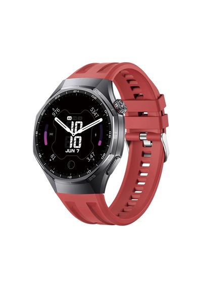 Forzacase Huawei Watch Gt 6 Pro 46mm İle Uyumlu Özel Tasarım Tokalı Silikon Kordon Kayış - Fc1175