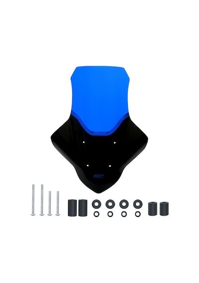 Gp Kompozit Yamaha Nmax 125 / 155 2021-2024 Uyumlu Baskılı Ön Cam Mavi 70cm