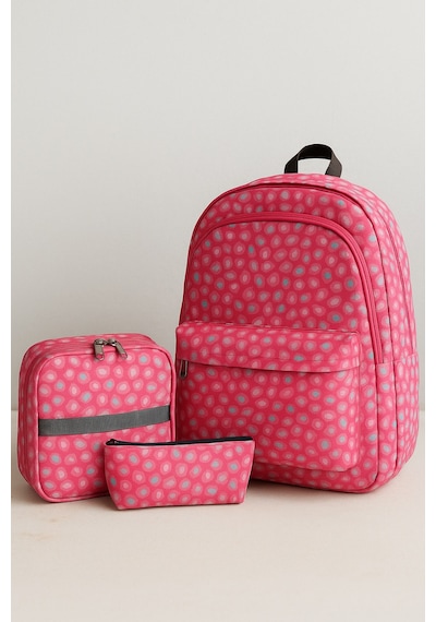 Newbag Kamuflaj Kız Sırt Okul Çantası-3'lü Set Yeni Sezon