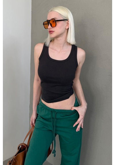 Madmext Füme Kalın Askılı Kadın Atlet Mg2440