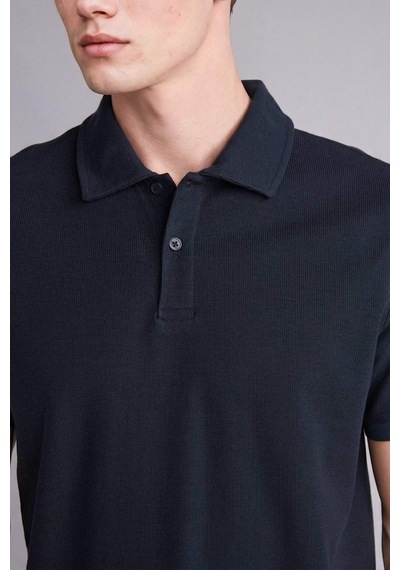 Defacto Regular Fıt Polo Yaka Kısa Kollu Polo Tişört G5918ax26smnv82 Lacivert-nv82