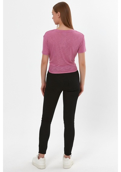 Alexandergardı Baskılı Bağcıklı T-shirt B22-24300 001