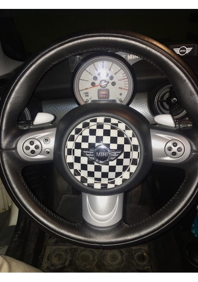 Mini Cooper Direksiyon Göbeği 3D Sticker R Serisi