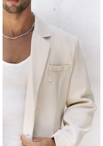 Mai Studios Co. Ayyubay Naturel Erkek Blazer Ceket Naturel