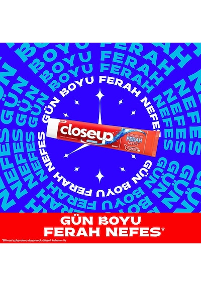 Close Up Diş Macunu Fresh Blast Ağız Bakım Suyu Etkili 4 x 50 ML