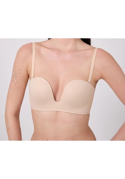 Ang Butik Freshness Msf05 Destekli V Dekolte Lazer Kesim Sütyen Ten