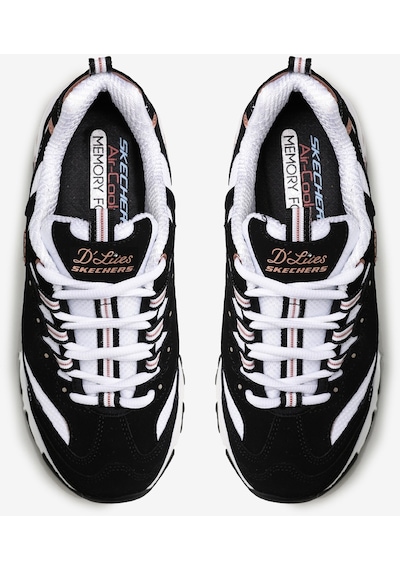 Skechers D'Lites - Devoted Fan Kadın Sneakers 13154 BKRG - Siyah Skechers D'Lites - Devoted Fan Kadın Sneakers 13154 BKRG - Siyah
