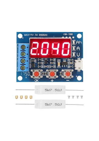 Candagrup Zb2L3 18650 Lityum Akü Pil Kapasite Test Cihazı 1.5-15V 3A HW-586