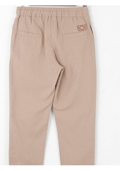 Nk Kids Erkek Çocuk Beli Lastikli Duble Paça Pantolon-13978-vizon Vizon