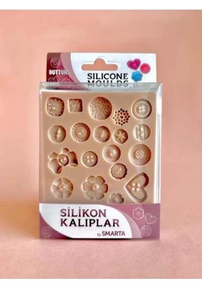 Silikon Kalıp-düğmeler Beyaz