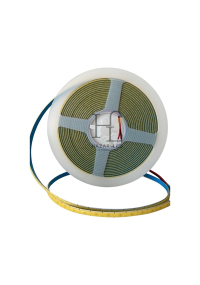 5 Volt 5mm 400 Ledli İnce Esnek Cob Şerit Led Beyaz 6000-6500k Ip20 5 Metre
