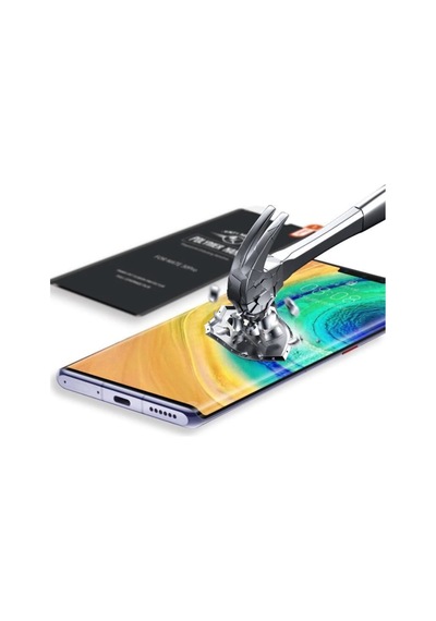 Samsung Uyumlu Galaxy Note 10 Plus 3D Short Curve Nano Ekran Koruyucu Siyah
