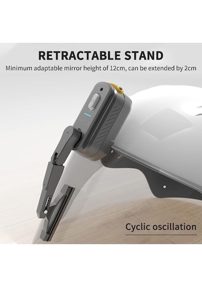 Motosiklet Kask Vizör Silici Üniversal Su Geçirmez Kask Ön Cam Silecek Şarj Edilebilr 800 Mah