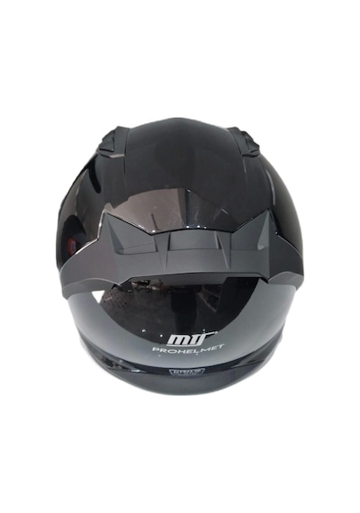 Mts Pro 801 Güneş Gözlüklü Motosiklet Kaskı Parlak Siyah