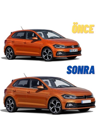 Volkswagen Polo Krom Cam Çıtası 2017 Sonrası 4 Parça