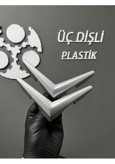 Citroen C3 Panjur Arması Krom Efek 3d Baskı 1 Set