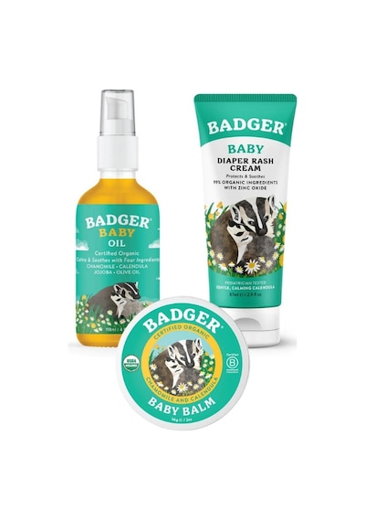 Badger Bebek Yağı + Badger Bebek Kremi + Badger Pişik Kremi