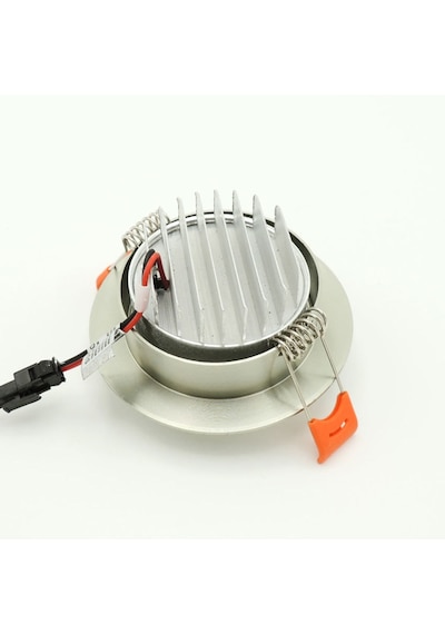 Saten Krom Sıva Altı Spot Cob Led Armatür 5W Trafolu Beyaz