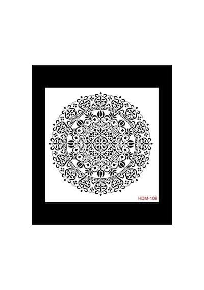 Cadence Mandala Stencil Hdm109 Home Dekor Stencil 25x25 Şeffaf Tek Ebat