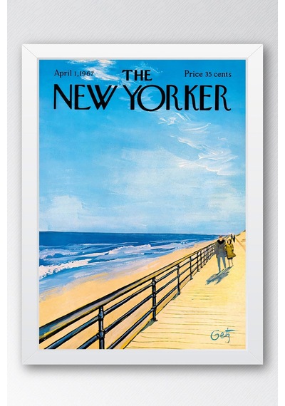 The New Yorker Çerçeveli Tablo April 1 1967