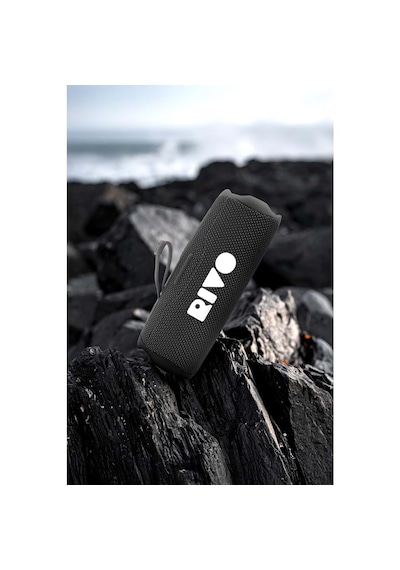 Powerway Rivo Siyah Taşınabilir Bluetooth Kablosuz Hoparlör 12 Saat Oynatma Çoklu Bağlantı