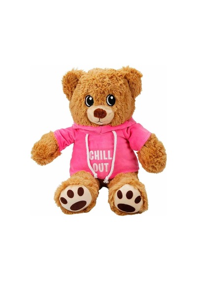 3192 Kapüşonlu Peluş Ayı 30 Cm -sunman Çok Renkli