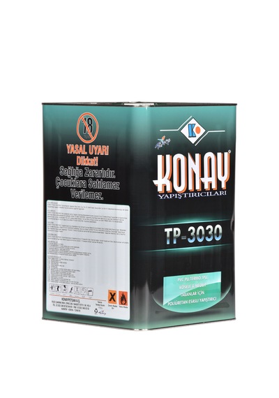 Konay Yapıştırıcıları Yapıştırıcı / Taban Yapıştırıcısı / Beyaz Yapıştırıcı / Poliüretan Yapıştırıcı / Tp-3030 / 3 Kg Beyaz