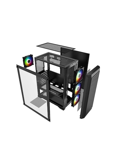 Powerboost PB-PS5847B 600W 80+ Gaming Mid-Tower PC Kasası