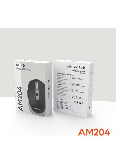 Am204 Çift Modlu Bluetooth Ve Kablosuz 1600dpı Şarj Edilebilir Optik Mouse Beyaz