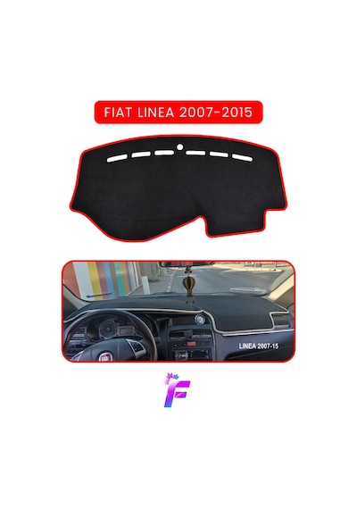 Fıat Linea 2007-2015 Torpido Örtüsü Güneşten, Isıdan, Çatlamadan Korur Oto Aksesuar Tb33 Kırmızı