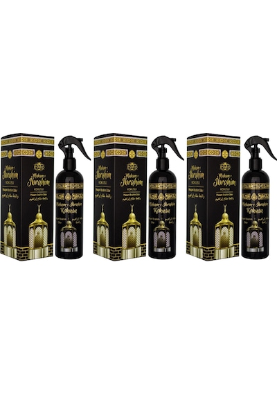 3'lü Esved Makamı İbrahim Kokusu Sprey Premium 400 Ml X 3 Adet Makamı İbrahim