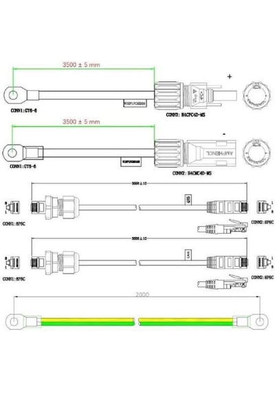 Pylontech Fc0500-40 Akü Denetleme Bms, Taban, Kablolar, Force H1 İçin Lityum Akü